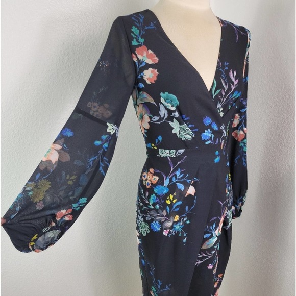 COOPER ST GINGER FLORAL ASYMMETRICAL FAUX WRAPPED DRESS SZ 4 - Picture 11 of 12